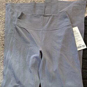 lululemon Gray Groove HR Nulu Flared Pant Leggings